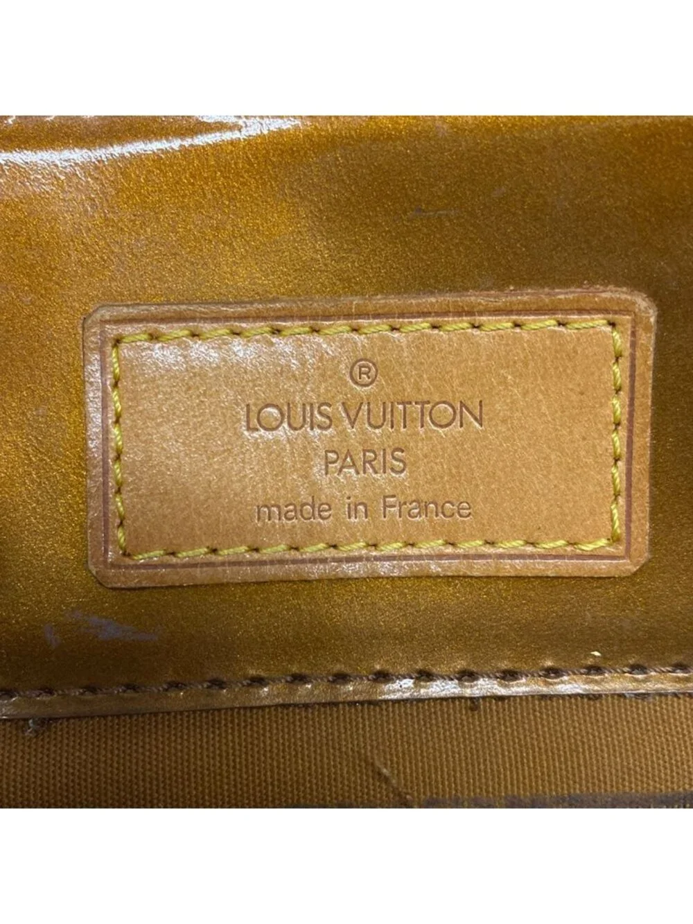 Louis Vuitton Handbag Monogram Vernis Reade PM Blanc Leather